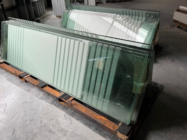 glaswanden, systeemwanden glas, Ophalen, Minder dan 80 cm, 160 cm of meer, Zo goed als nieuw