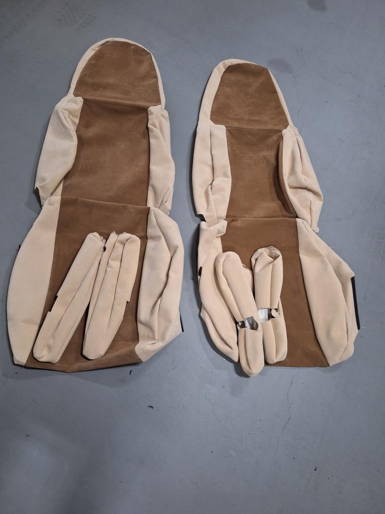 Hoezen voor camperstoelen - Beige/Bruin, Caravans en Kamperen, Camper-accessoires, Gebruikt, Ophalen of Verzenden