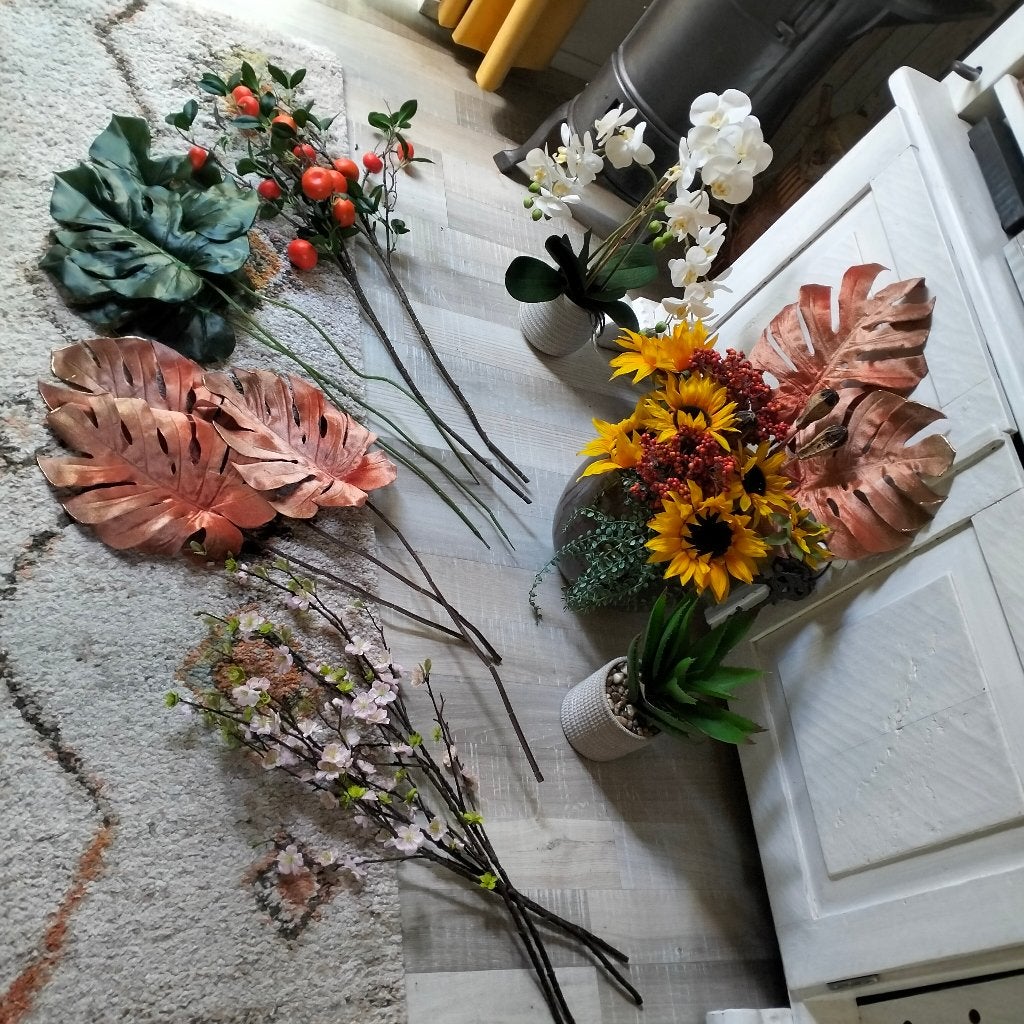 kunstbloemen, Gebruikt, Overige materialen, Ophalen of Verzenden, Meerkleurig
