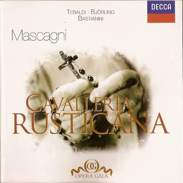 MASCAGNI Cavalleria rusticana CD TEBALDI BJÖRLING DECCA OG, Ophalen of Verzenden, Romantiek, Zo goed als nieuw, Opera of Operette