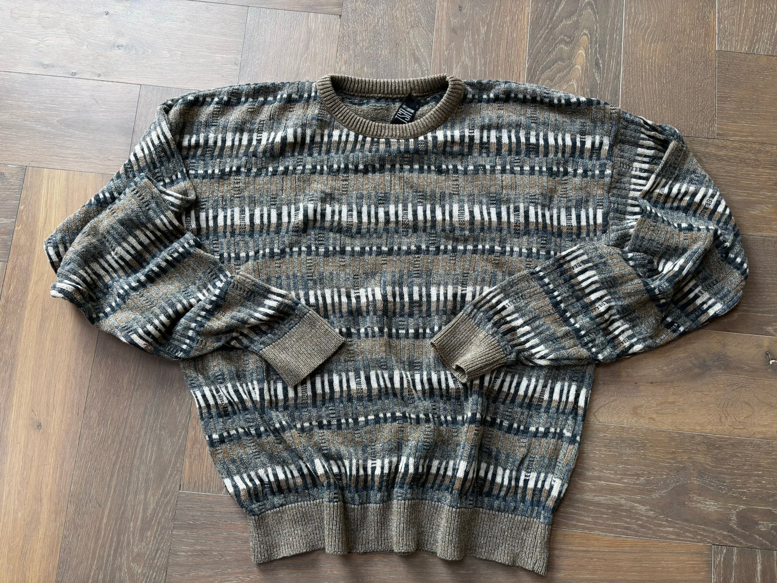 Prachtige Vintage TSR USA gebreide trui, 90s grandpa style, Kleding | Heren, Ophalen of Verzenden, Zo goed als nieuw, Maat 56/58 (XL)