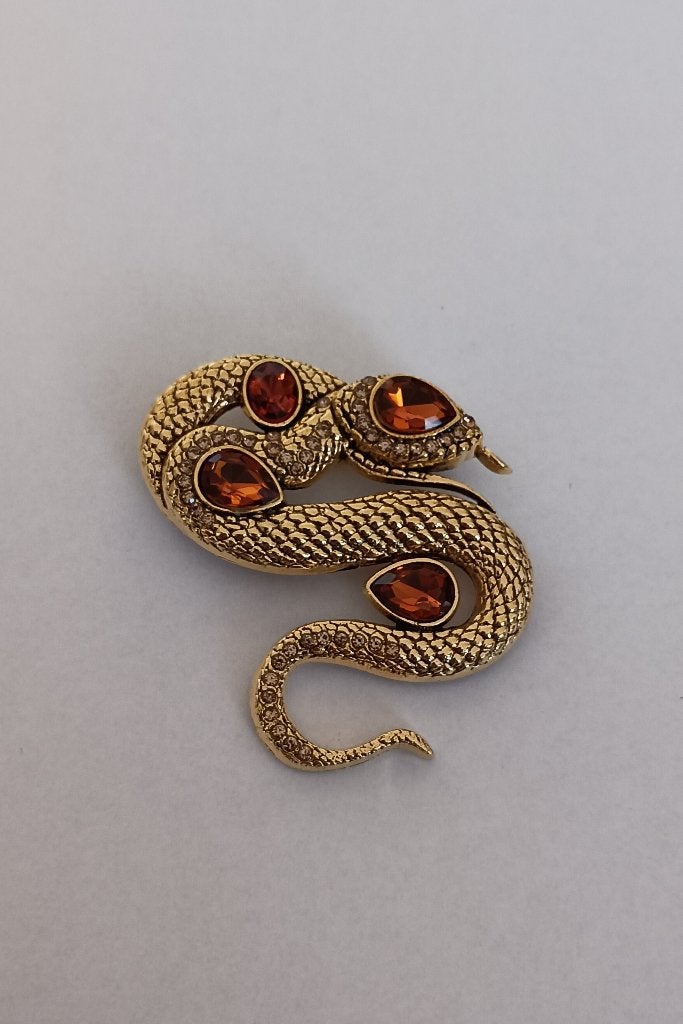Slang broche, Overige materialen, 4 tot 7 cm, Overige kleuren, Nieuw