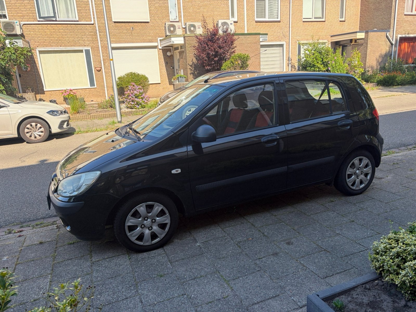Hyundai Getz 1.1 5DRS 2008 Zwart, Auto's, Hyundai, Voorwielaandrijving, 4 cilinders, Zwart, Overige kleuren