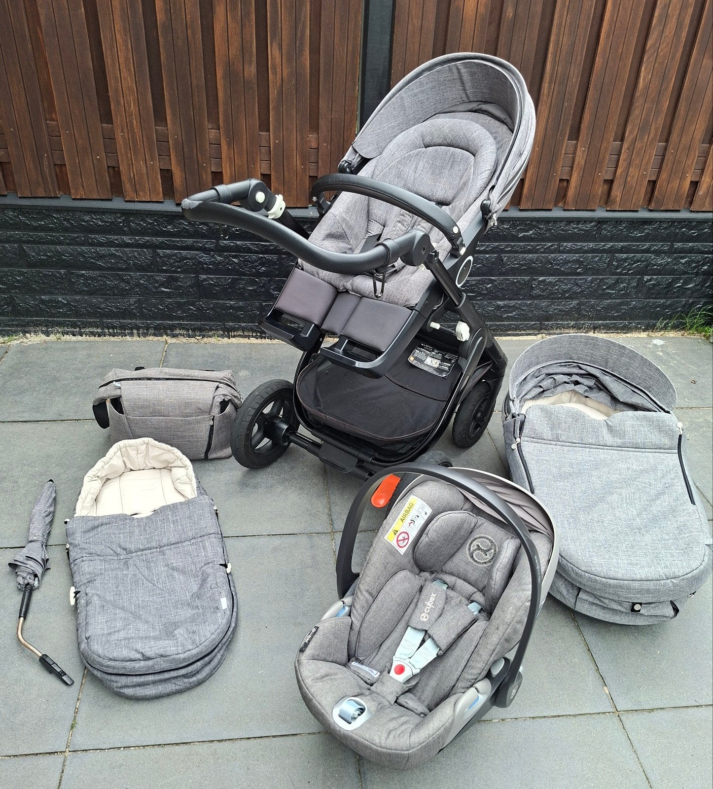 Stokke Trailz 3-in-1 Kinderwagen met veel extra's, Gebruikt, Combiwagen, Met autostoeltje, Ophalen