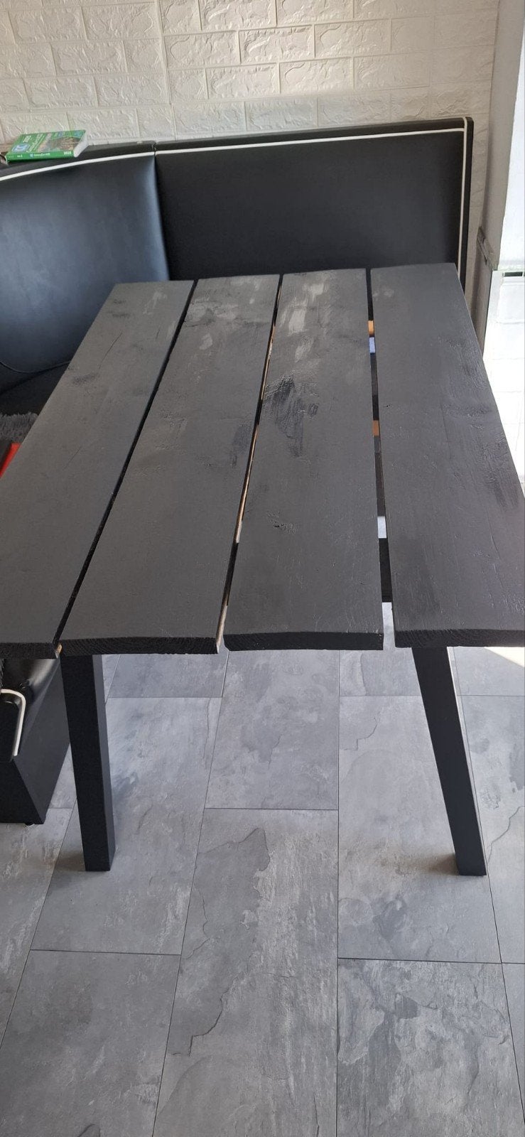 steigerhout eet tafel, Huis en Inrichting, Tafels | Eettafels, Ophalen, Rechthoekig, 50 tot 100 cm