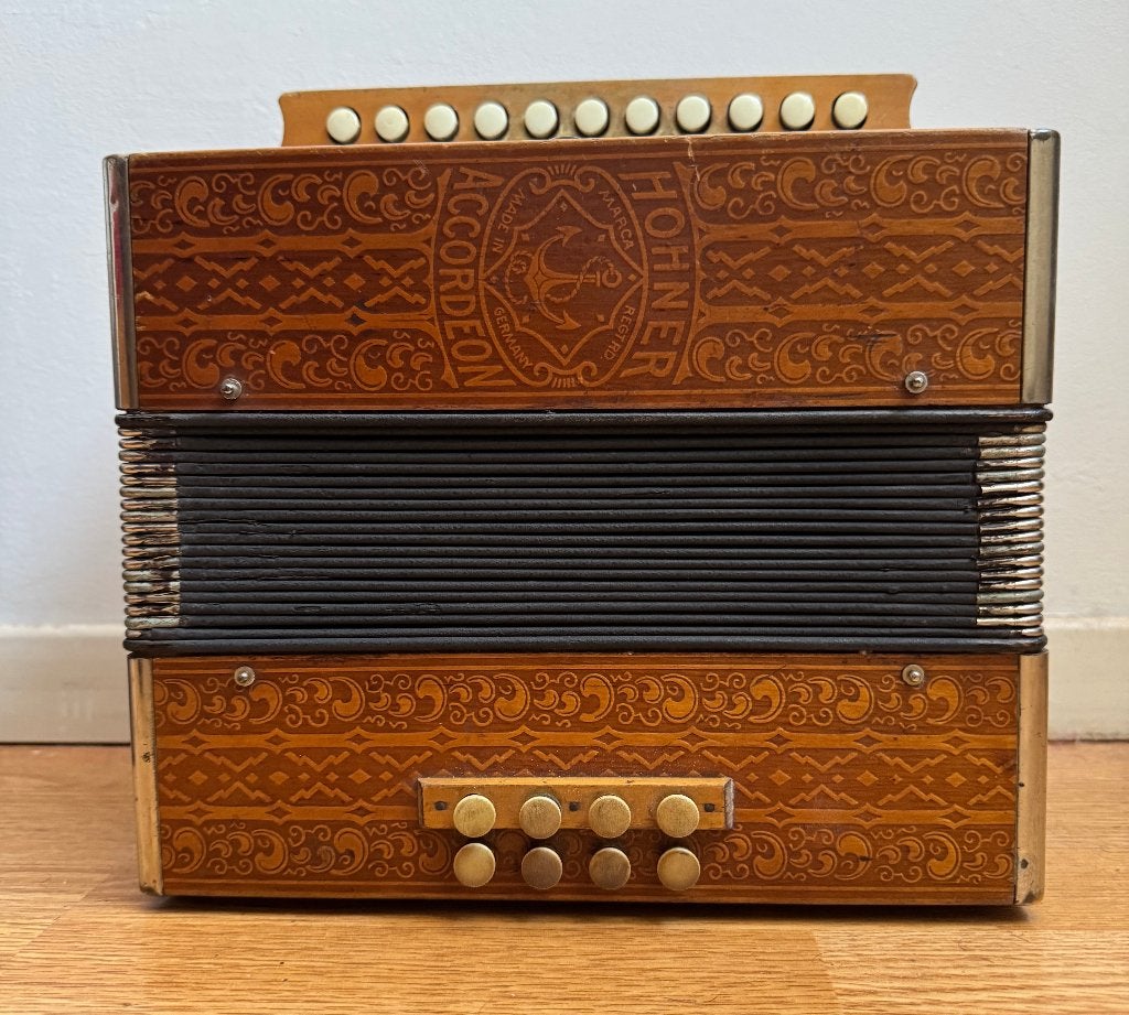 trekzak Hohner C/F, Gebruikt, Overige formaten, Ophalen of Verzenden, Knopaccordeon
