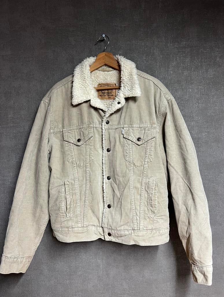 Levi’s trucker jas sherpa voering, Kleding | Heren, Jassen | Winter, Ophalen of Verzenden, Zo goed als nieuw, Maat 52/54 (L), Beige
