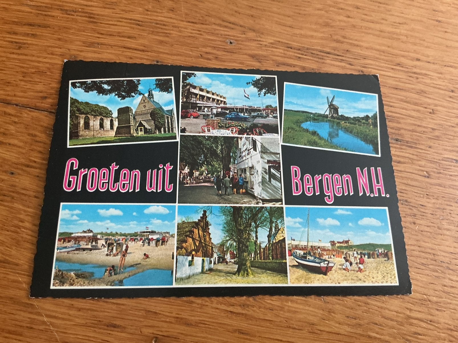 V326 Bergen Noord-Holland molen, Ophalen of Verzenden, Noord-Holland