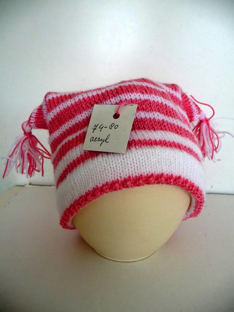 2 x Hand gebreid baby mutsje., Hobby en Vrije tijd, Breien en Haken, Ophalen of Verzenden, Nieuw, Breien, Naald