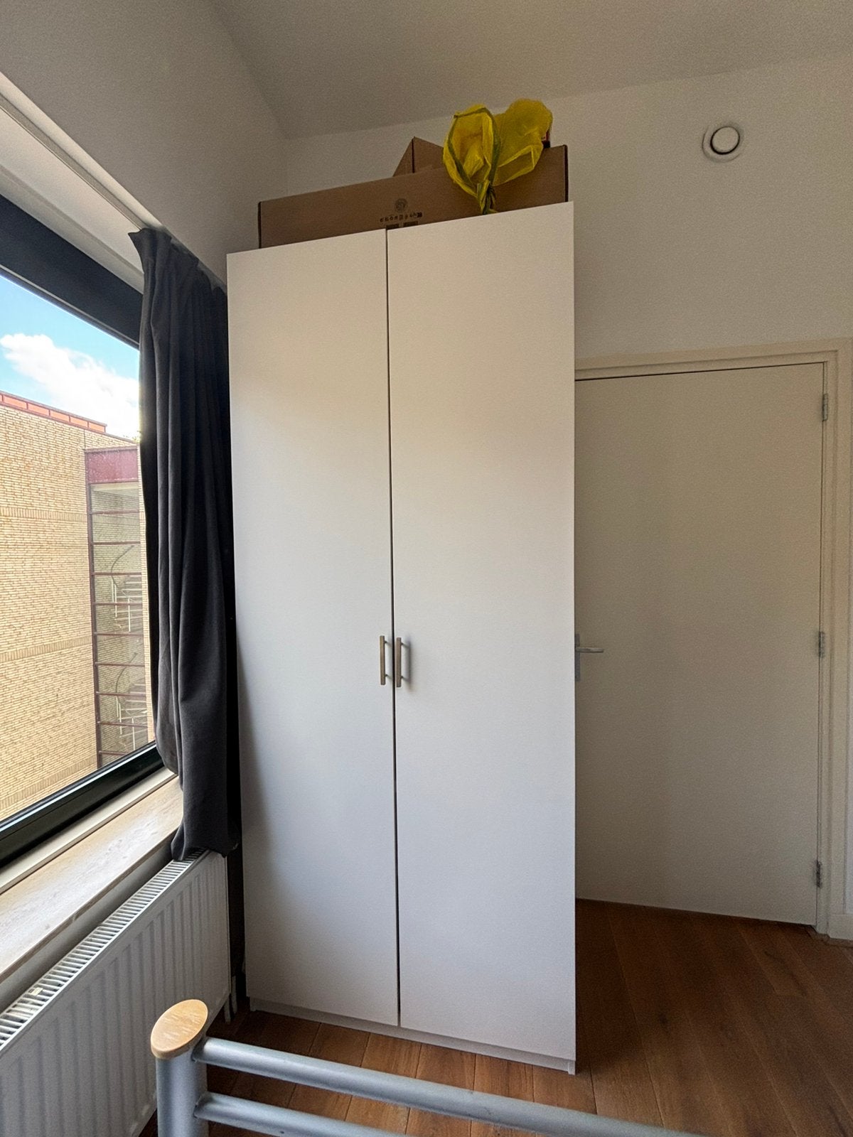 Witte IKEA PAX kledingkast, Ophalen, 100 tot 150 cm, 200 cm of meer, Zo goed als nieuw