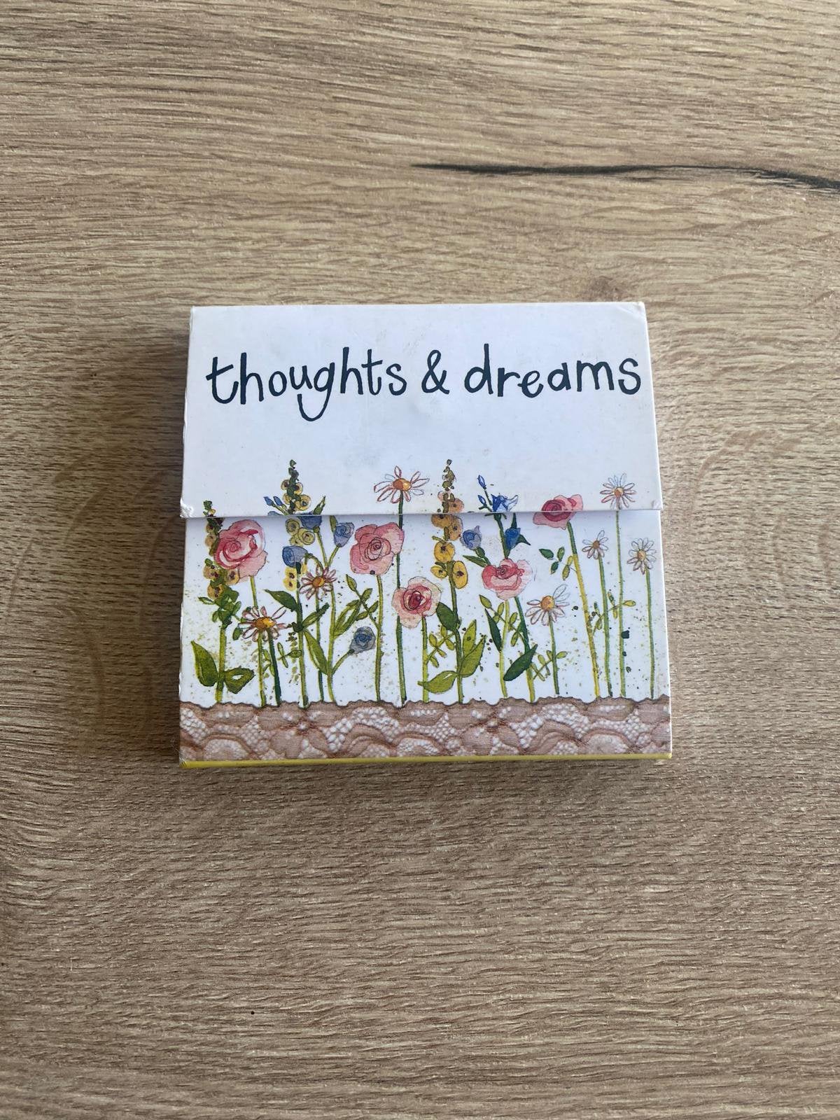 Schattig notitieblokje “Thoughts & Dreams”, Diversen, Ophalen of Verzenden, Gebruikt