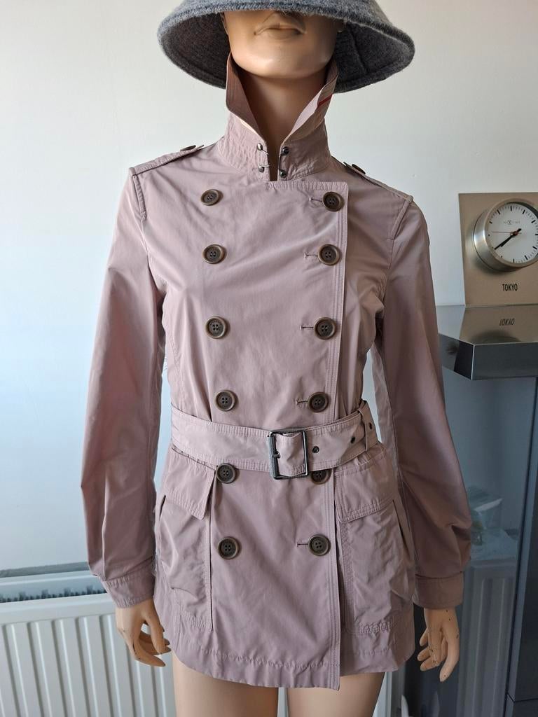 Buberry korte trenchcoat, Ophalen of Verzenden, Zo goed als nieuw, Maat 38/40 (M)