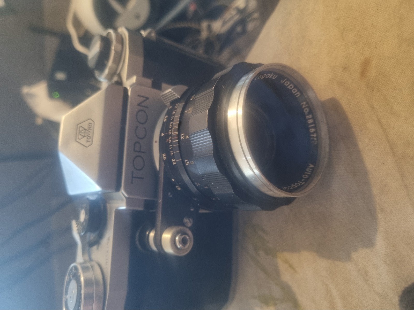 Vintage Topcon Auto-Topcor Spiegelreflexcamera, Ophalen of Verzenden