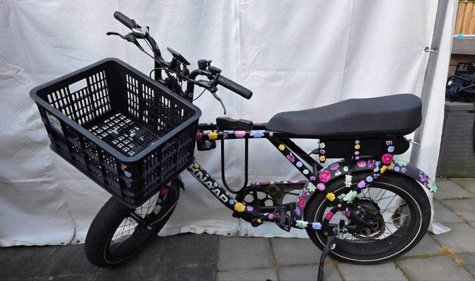 Knaap fiets met 2 accu's, Abus slot en nieuw display, Ophalen, Gebruikt, 50 km per accu of meer