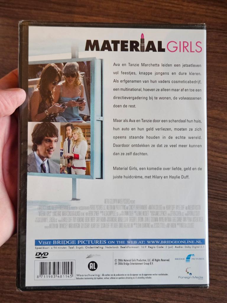 DVD Material Girls Hilary Duff NIEUW gesealed, Alle leeftijden, Ophalen of Verzenden, Nieuw in verpakking, Romantische komedie