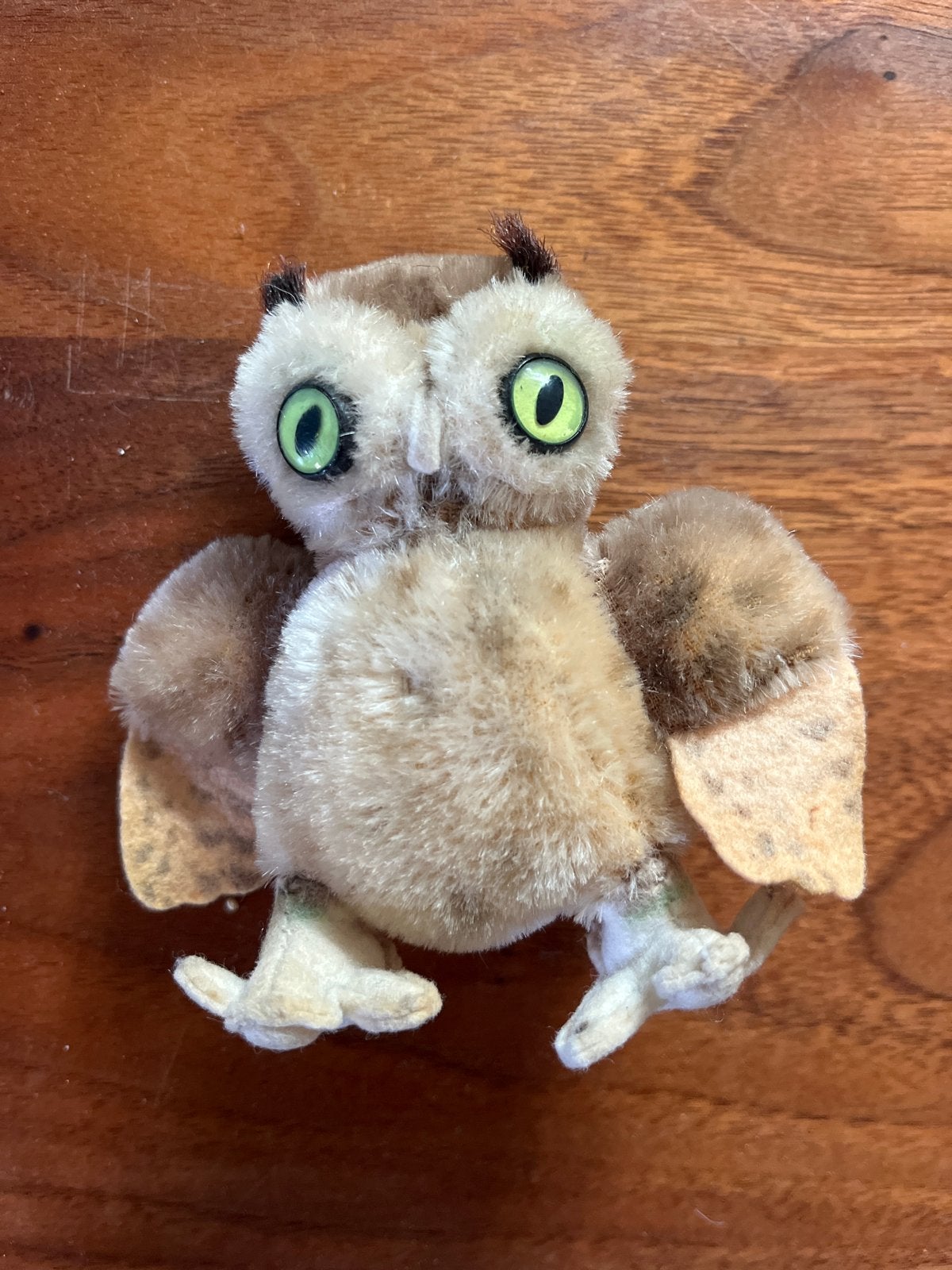 Schattige uil knuffel - 10 cm, Gebruikt, Overige typen, Ophalen of Verzenden, Klein (minder dan 20 cm)