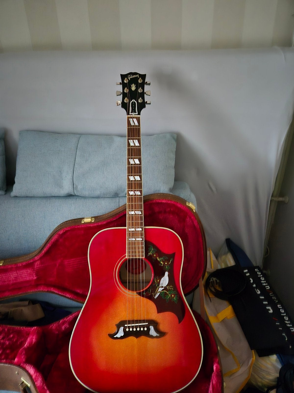 Prachtige Gibson Dove gitaar met koffer, Muziek en Instrumenten, Snaarinstrumenten | Gitaren | Akoestisch, Ophalen, Zo goed als nieuw