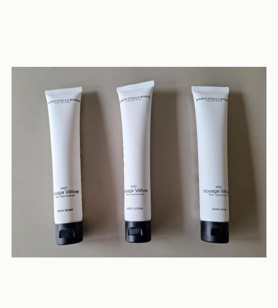 Marie stella maris Voyage Vetiver body pakket, Ophalen of Verzenden, Nieuw, Bodylotion, Crème of Olie