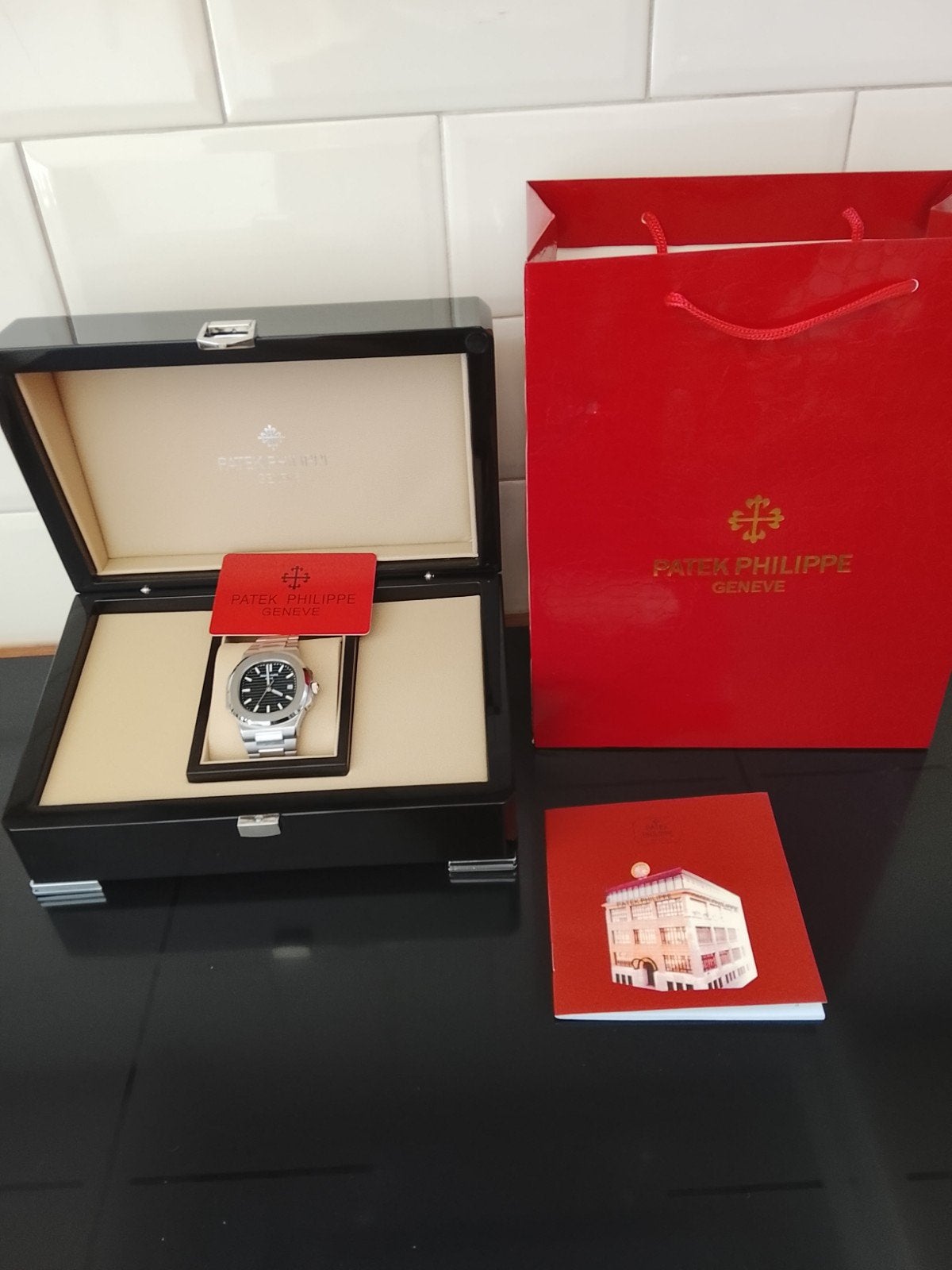 Patek Philippe, Ophalen of Verzenden, Waterdicht, Nieuw, Blauw
