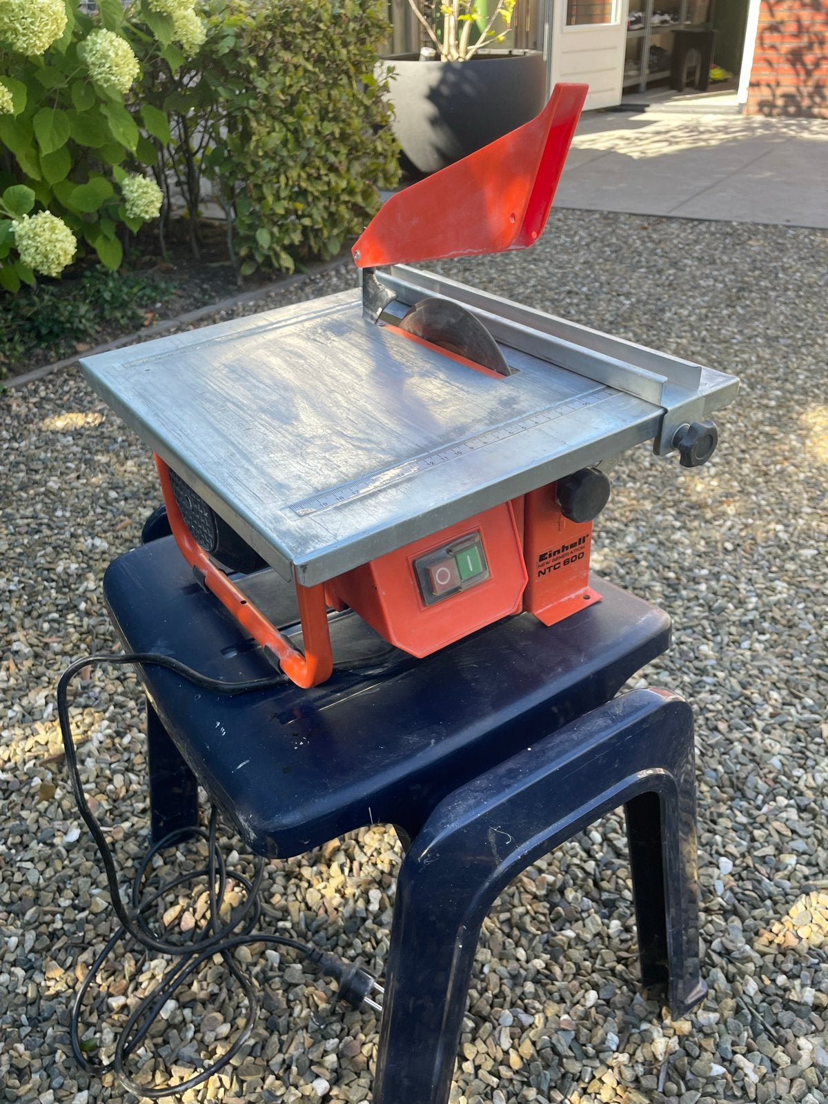 Einhell NTC 600 Elektrische Tegelsnijmachine 600W, Ophalen, Minder dan 30 mm, Gebruikt, Overige typen