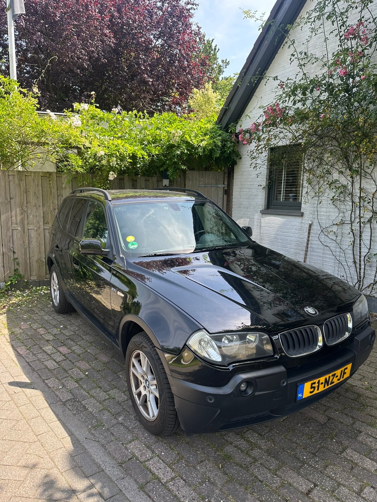 BMW X3 2.5 I AUT 2004 Zwart, Auto's, Automaat, 1800 kg, Zwart, Vierwielaandrijving