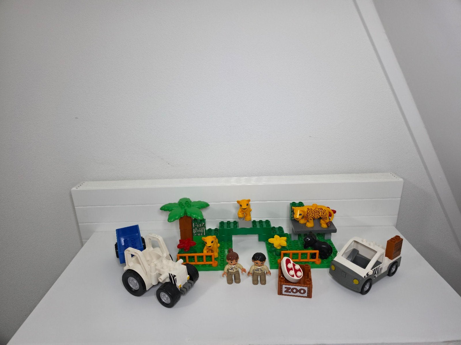 LEGO Duplo Dierentuin: Voertuigen en panter, jaguar verblijf, Ophalen of Verzenden, Duplo
