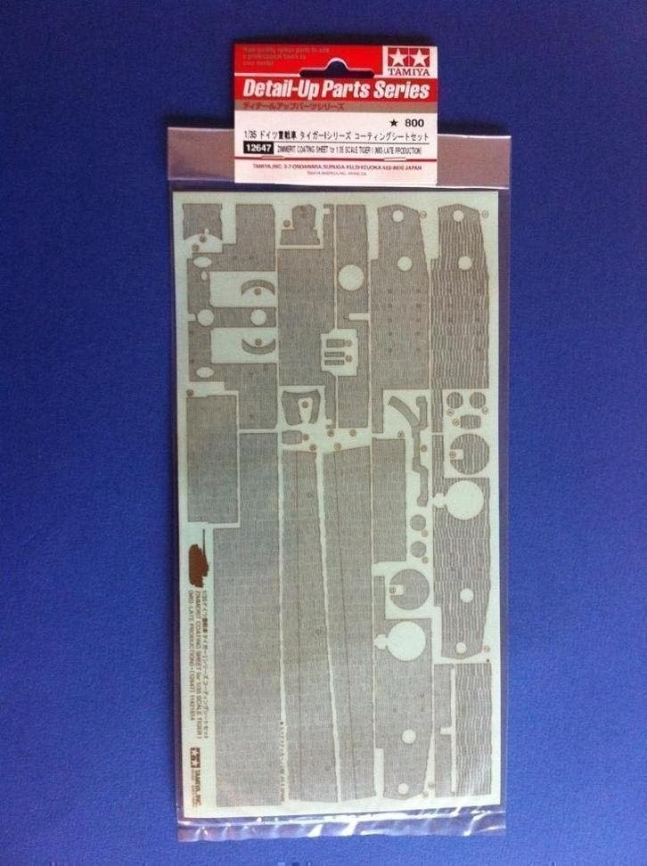 Tamiya 12647 Zimmerit coating sheet Tiger I 1/35, Verzenden, Nieuw, 1:32 tot 1:50