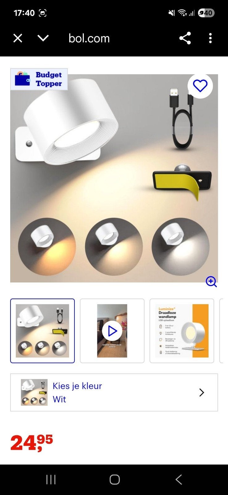 LED wall verlichting, Ophalen of Verzenden, Nieuw