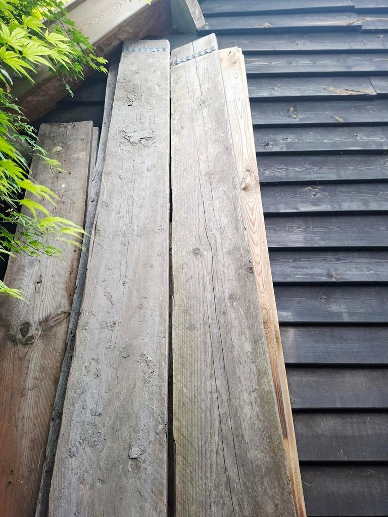 Gebruikte steiger houten planken, Ophalen, Gebruikt, 25 tot 50 mm, Plank