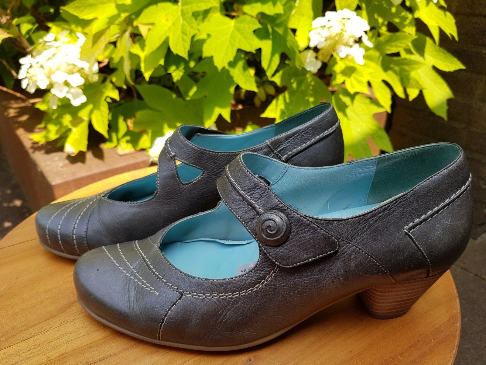 Durea schoenen; maat 38,5; breedte H; kleur grijs/blauw, Kleding | Dames, Schoenen, Durea, Pumps, Overige kleuren, Ophalen of Verzenden
