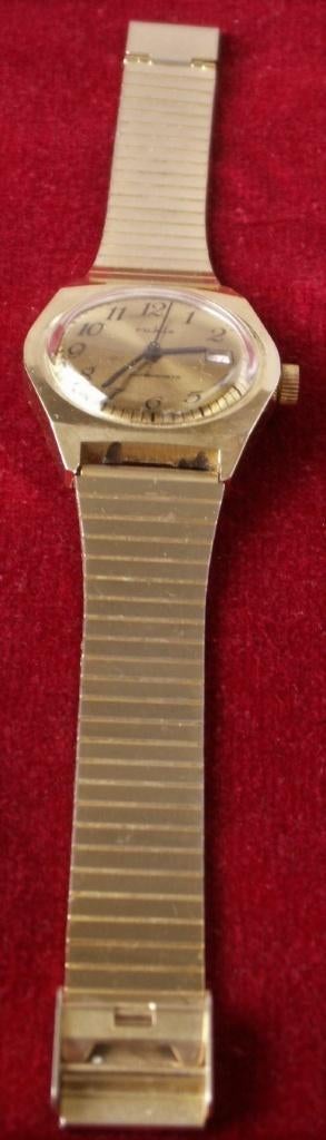 Herenhorloge ruhla opwindbaar met datum, Ophalen of Verzenden, Zo goed als nieuw, Staal, Overige merken
