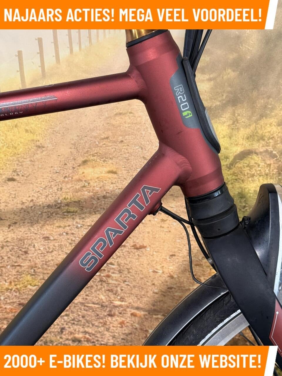 Sparta R20I Elektrische fiets met achterwiel motor ebikes!, Fietsen en Brommers, 59 cm of meer, Zo goed als nieuw, 50 km per accu of meer