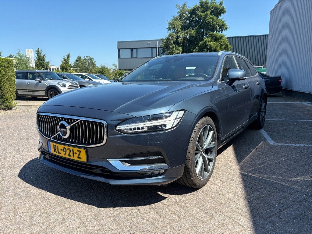 Volvo V90 2.0 T5 Inscription B&W audio I Massage I All-in pr, 15 km/l, Euro 6, 4 cilinders, Blauw