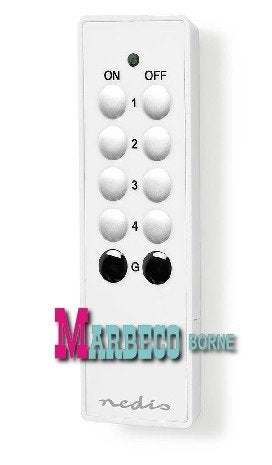 RF Smart control afstandsbediening, Klik aan- uit, 4 kanalen, Ophalen, Nedis, Nieuw, Marbeco