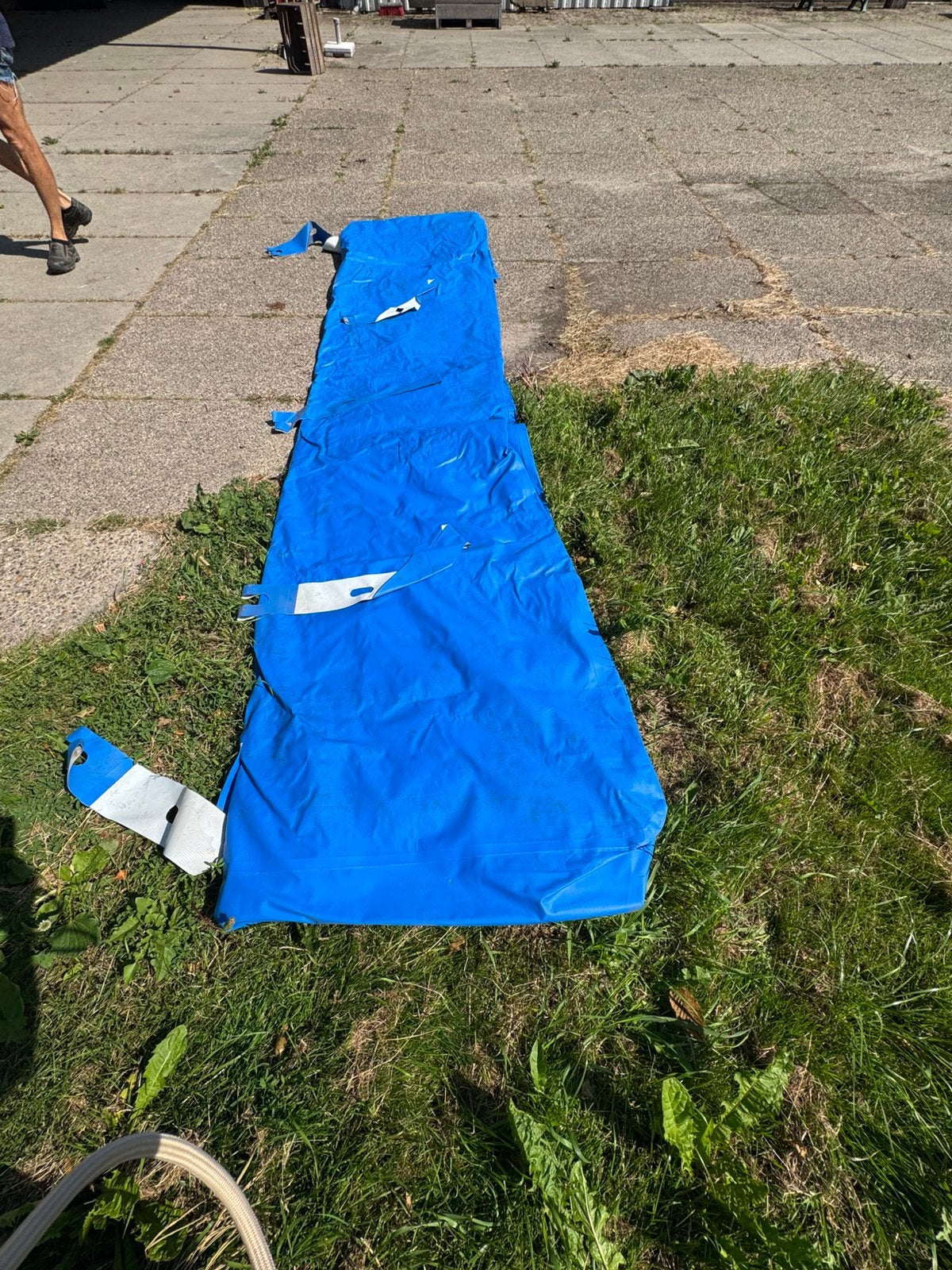 Gratis Intex zwembad 4.5x2.2x0.84, Tuin en Terras, Zwembaden, Ophalen, Gebruikt, 200 tot 300 cm, Opzetzwembad