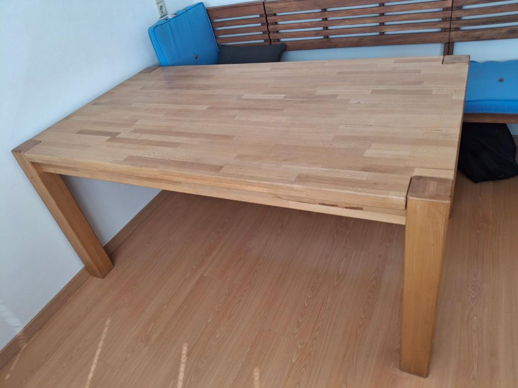 Robuuste eettafel, Ophalen, Gebruikt, 50 tot 100 cm, 150 tot 200 cm