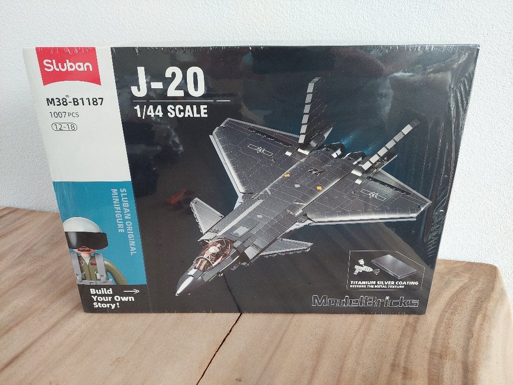 Sluban J20SS Stealth straaljager Metal Coating versie nieuw, Sluban, Nieuw, Ophalen of Verzenden, Sluban