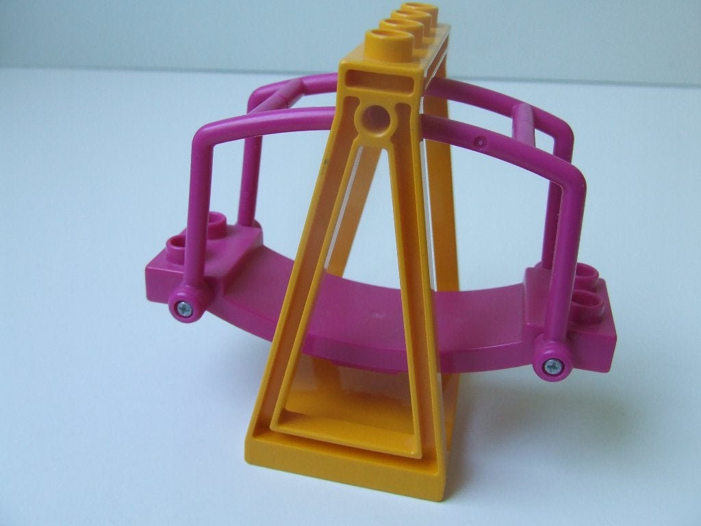 Fel-oranje Duplo schommelframe met Magenta Duplo schommel, Ophalen of Verzenden, Zo goed als nieuw, Accessoire, Duplo
