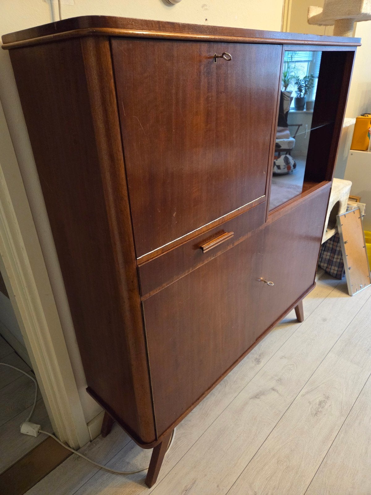 jaren 60 wandkast, Antiek en Kunst, Ophalen