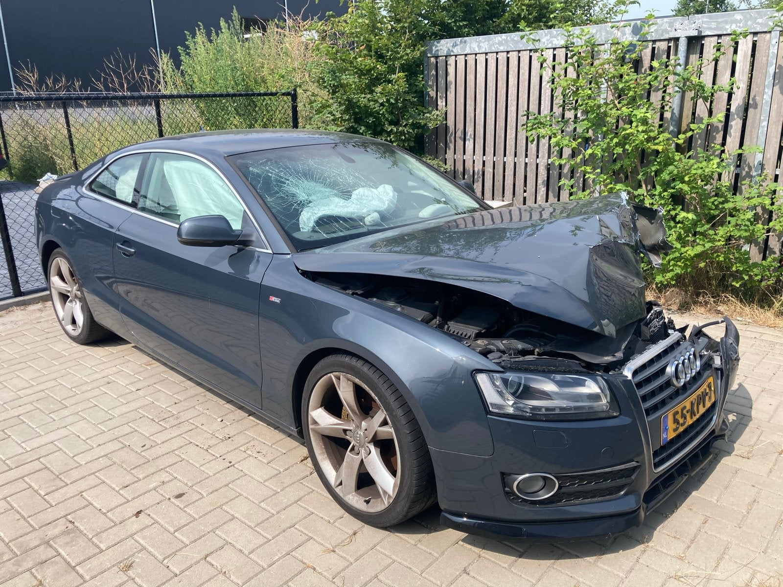 Audi A5 Coupé 2.0 TFSI - Schadeauto, Ophalen, Handgeschakeld, Audi, Zilver of Grijs