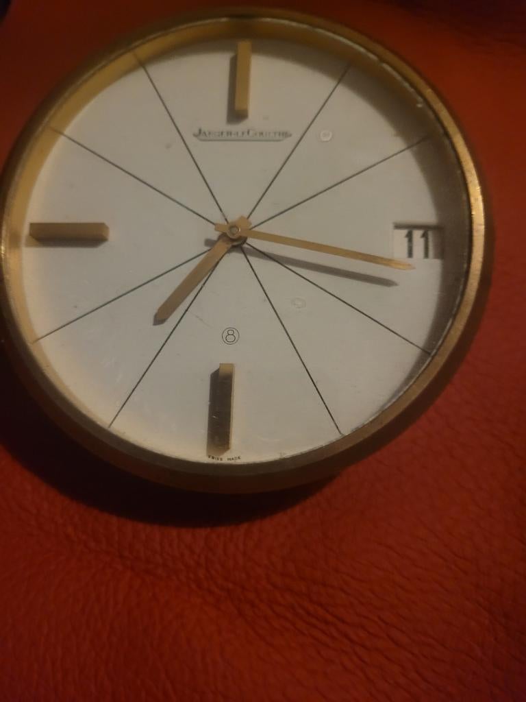 Vintage Jaeger-LeCoultre tafelwekker - Swiss Made, Antiek en Kunst, Ophalen of Verzenden