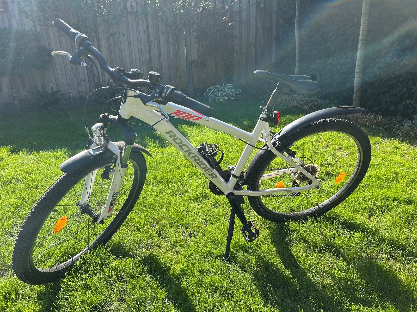 Rockrider 100 Mountainbike - Wit, 26”, Hardtail, Velgrem, 49 tot 53 cm, Zo goed als nieuw