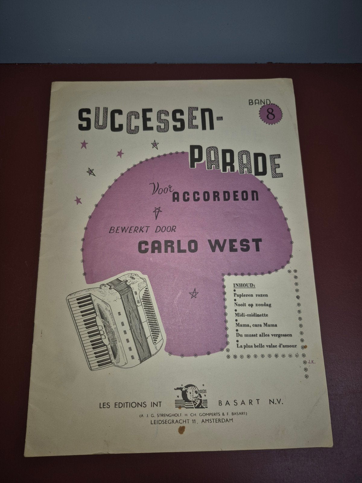 Successen-Parade Band 8 voor Accordeon - Carlo West, Ophalen of Verzenden