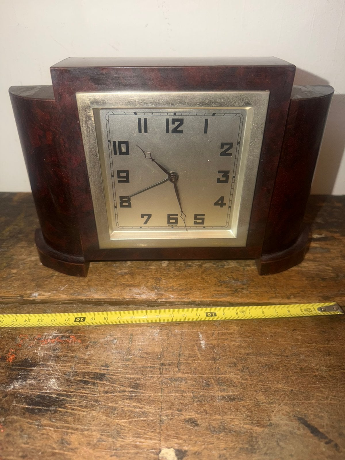 Art deco mantelklokje met wekker functie, Ophalen of Verzenden
