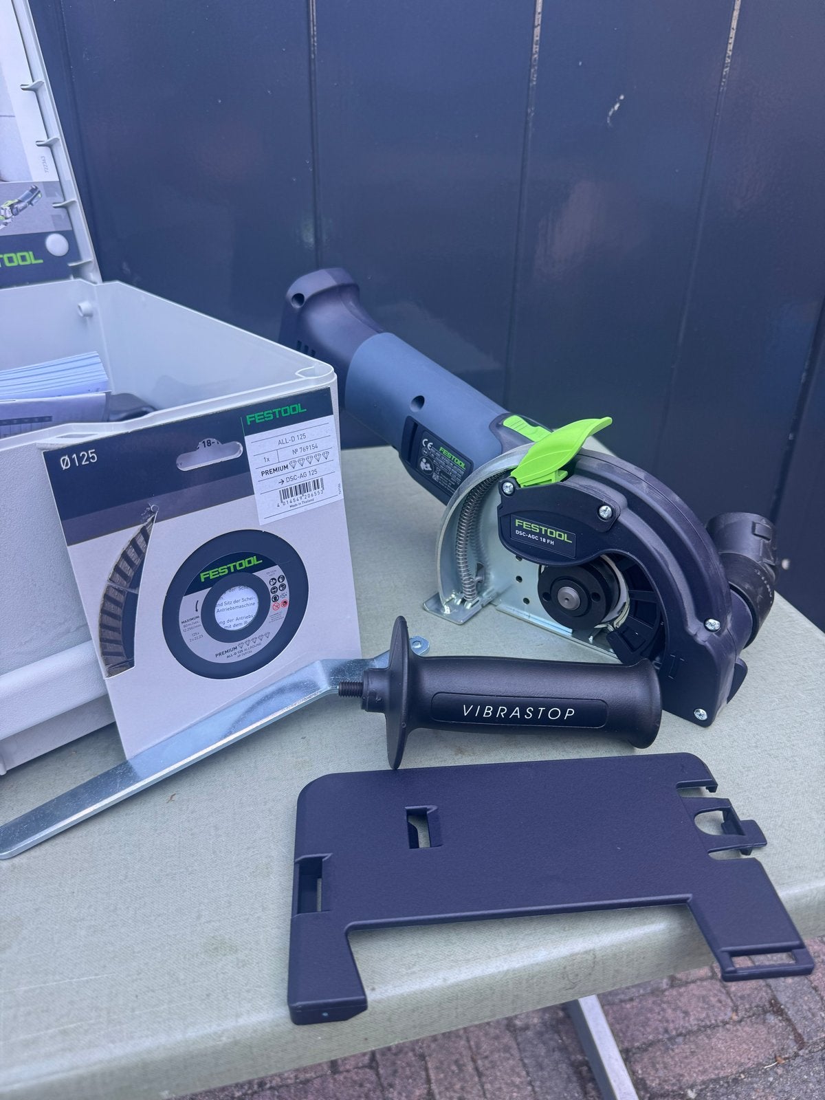 Festool DSC-AGC 18-125 FH Li basic Accu-diamantdoorslijper, Overige typen, Ophalen of Verzenden, Zo goed als nieuw, 30 tot 70 mm