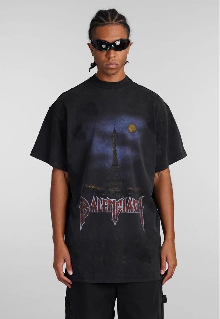 Balenciaga Paris Moon T-shirt Origineel - Nu met Korting!, Kleding | Heren, T-shirts, Ophalen of Verzenden, Nieuw, Maat 52/54 (L)