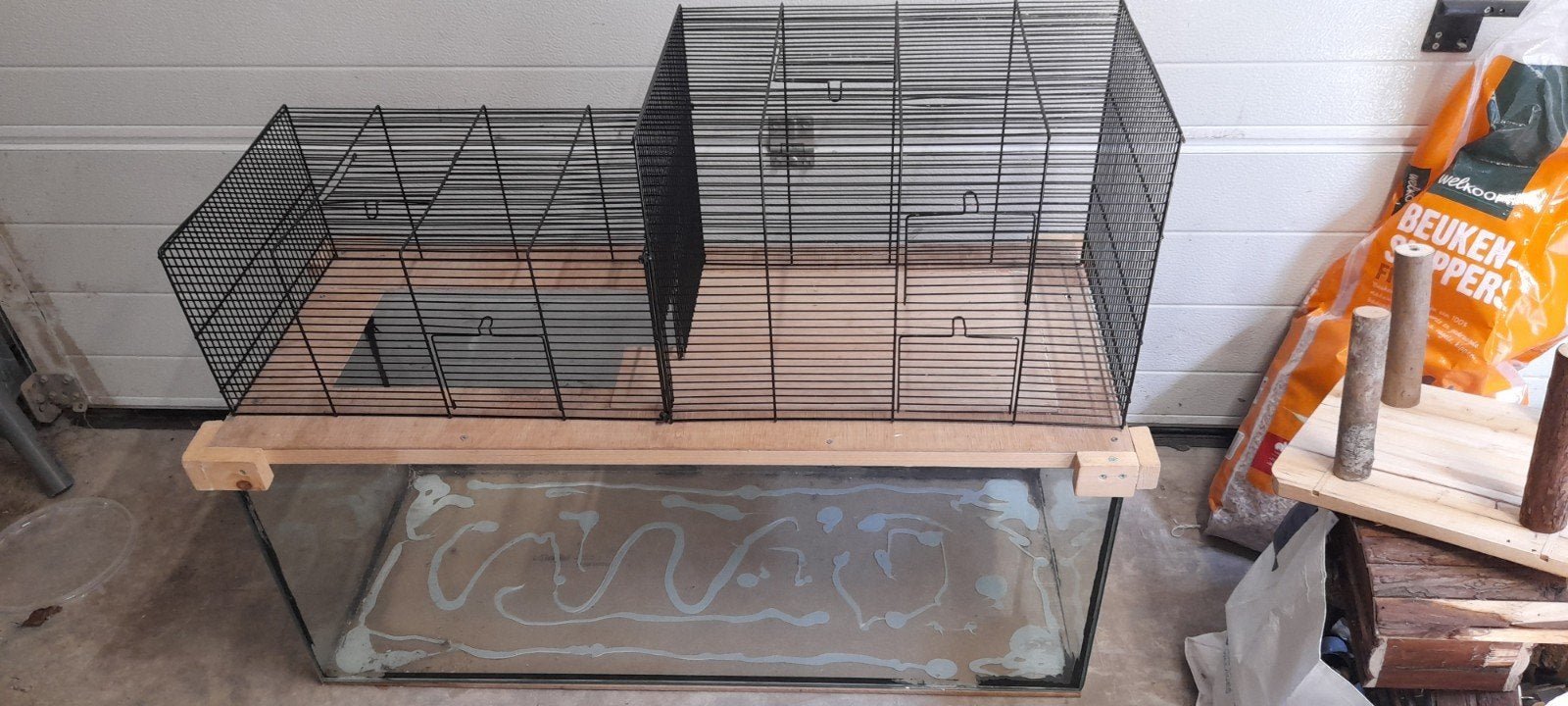 Knaagdieren kooi met heel veel exstra, Dieren en Toebehoren, Ophalen, 75 tot 110 cm, Kooi