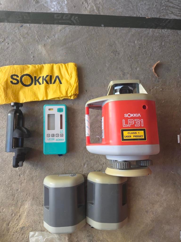 Sokkia LP31 Roterende Laser + Ontvanger - Complete Set, Ophalen of Verzenden