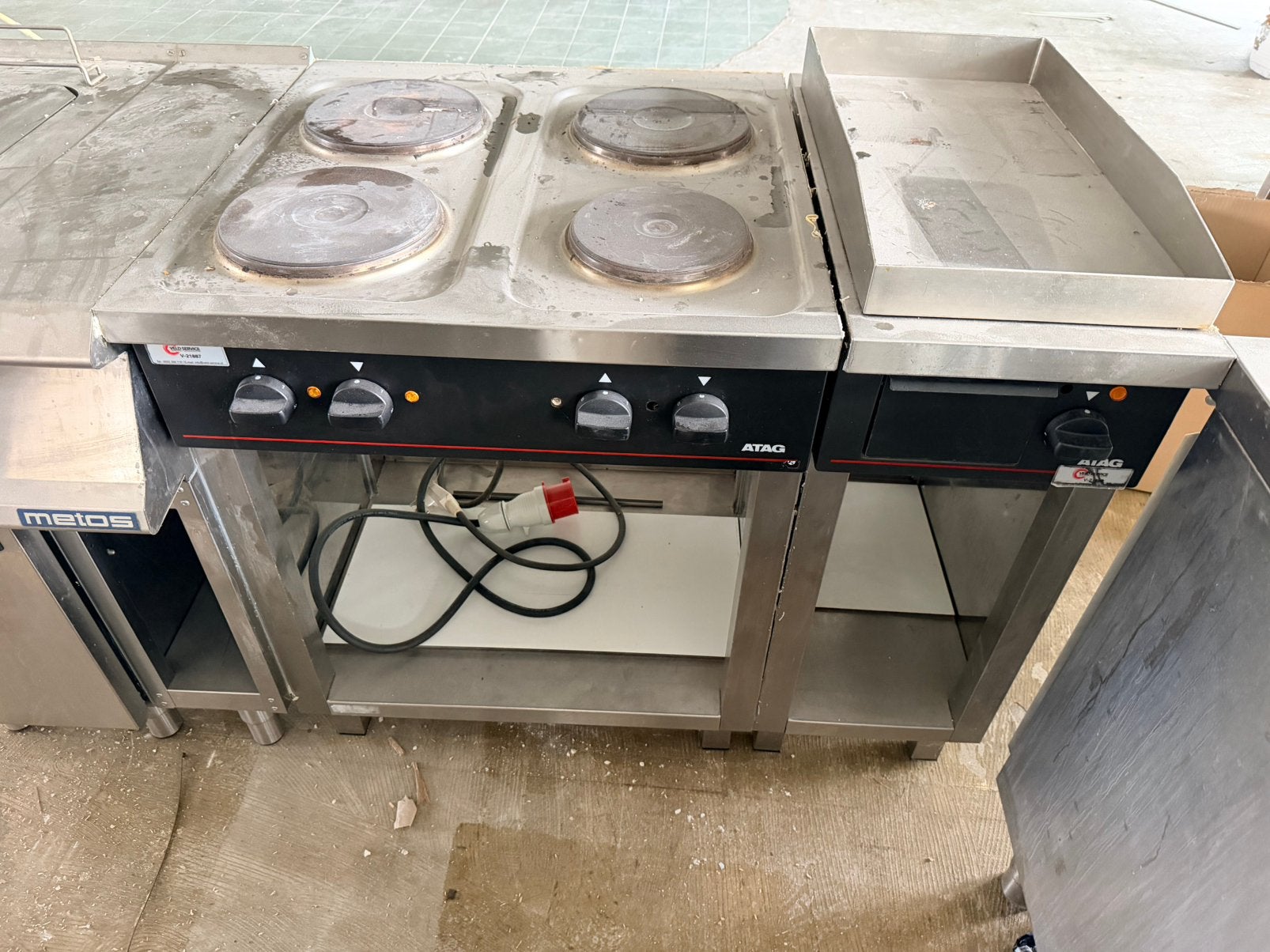 Horeca keuken bakplaat frituur inductie, Ophalen, 60 cm of meer, 4 kookzones, Inductie