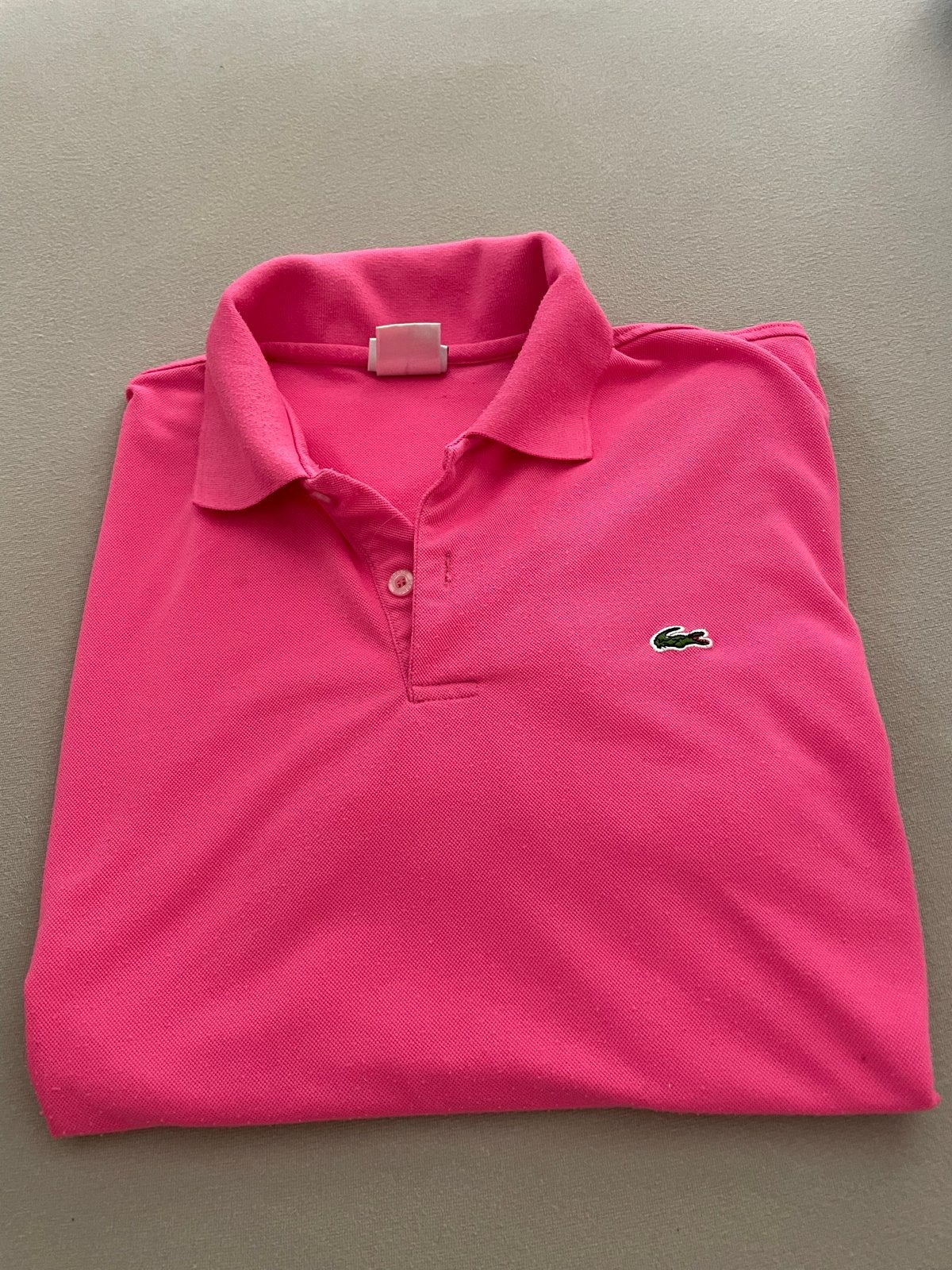 Lacoste polo shirt roze - Maat M, Kleding | Dames, Maat 38/40 (M), Ophalen of Verzenden, Zo goed als nieuw, Korte mouw